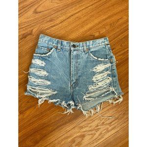 Levi Strauss Distressed Jean Shorts